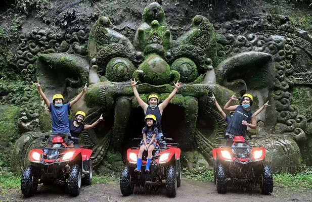 ATV Bali Adventure: Gorilla Face, Tunnels and Waterfall + Lunch