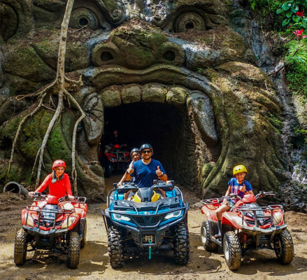Bali ATV Adventure Trough Waterfall and Gorilla Cave – Alasan Adventure