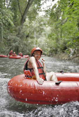 Family Vacation River Tubing