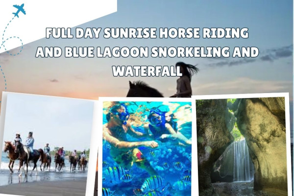 Full Day Sunrise Horse Riding and Blue Lagoon Snorkeling and Waterfall