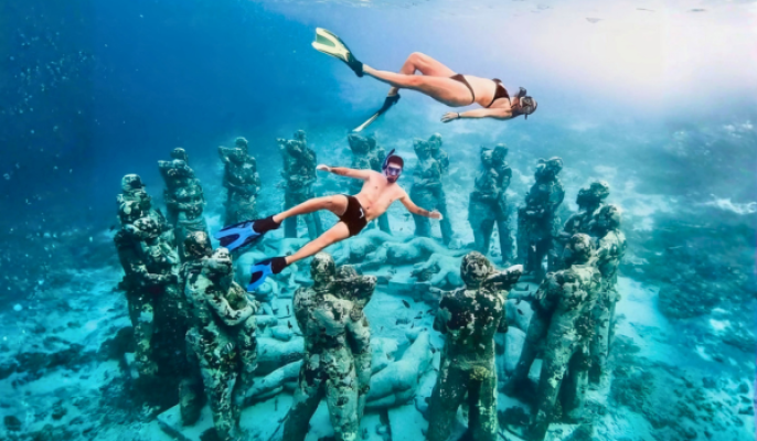 Gili Meno: Private Underwater Statue & Turtle Snorkeling Tour