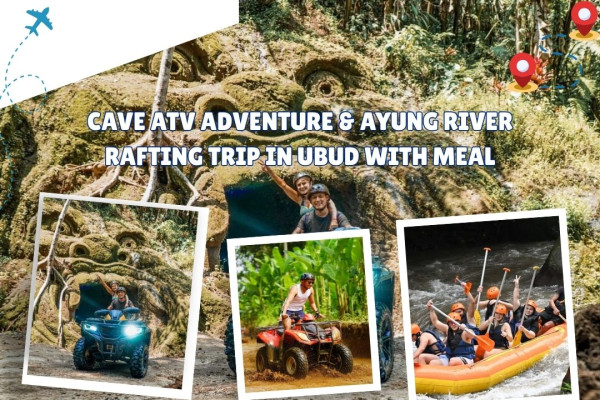 Gorilla Cave ATV Adventure & Ayung Rafting Trip in Ubud with Meal
