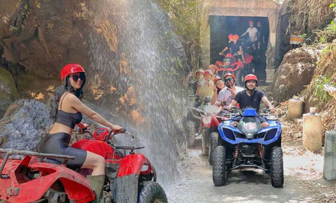 Jambe ATV Bali through Waterfall and Barong Cave