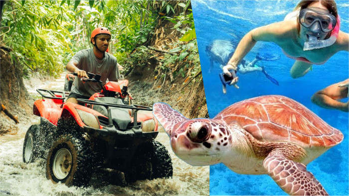 Jungle ATV Bali Quad Bike and Snorkeling Blue Lagoon