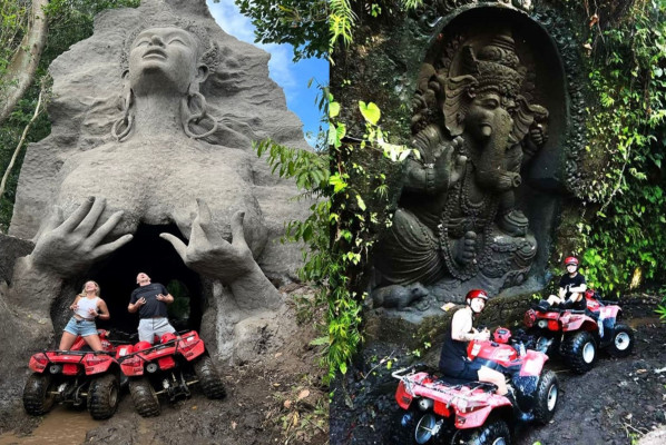 KeepAll Bali ATV Adventure - ATV Waterfall and Angel Statue
