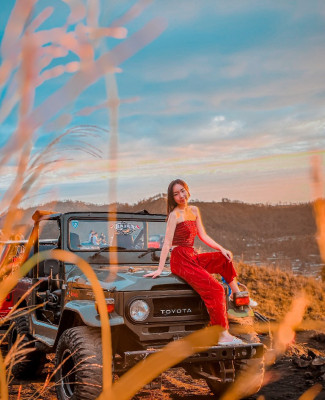 Mount Batur Jeep + Black Lava and Black Sand – Day Tour