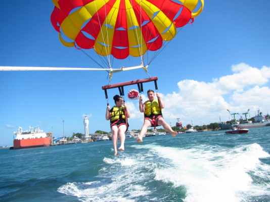 Package 10 (Parasailing Adventure, Jet SKI, Fly Fish, Banana & Lunch)