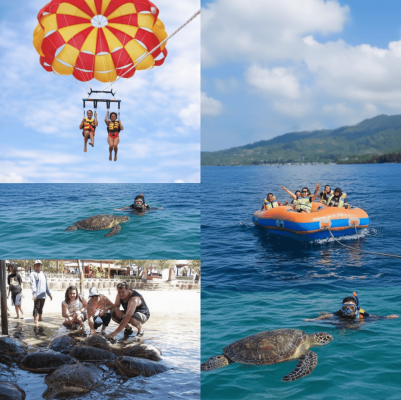 Package 8 (Donut, Turtle Island, Snorkeling, Parasailing Adv)
