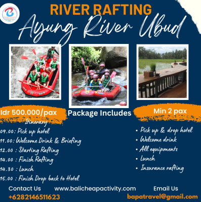 River Rafting at Ayung River Ubud