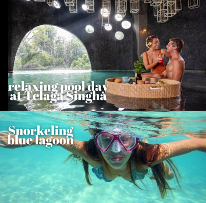 SNORKELING IN BLUE LAGOON WITH A RELAXING POOL DAY AT TELAGA SINGHA