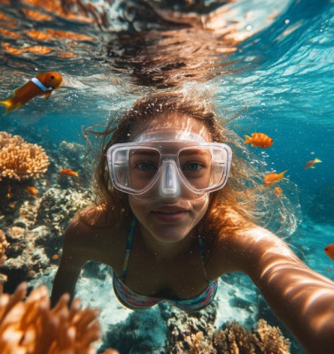 Snorkeling with Ninja Mask Bali