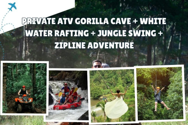 Temple Run ATV Gorilla Cave, Water Rafting, Jungle Swing, Zipline Adventure