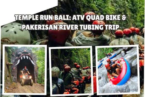 Temple Run Bali: ATV Quad Bike & Pakerisan River Tubing Trip