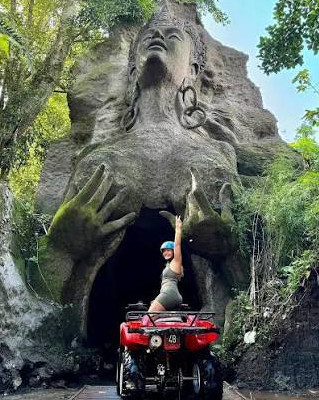 Temple Run Bali: ATV Ride Through Gorilla Cave, Jungle & Waterfalls