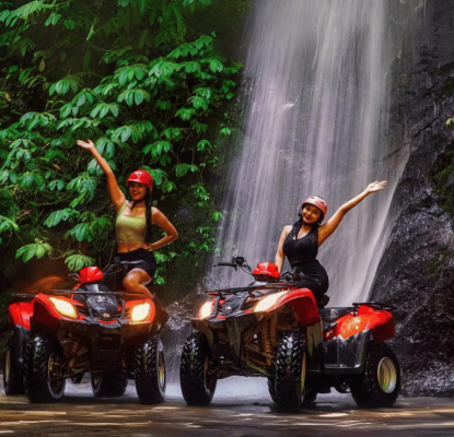 Ubud: Jungle, Waterfall, and Tunnel ATV Tour