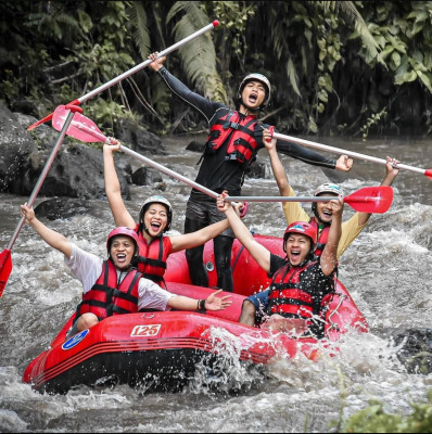 Ubud Zip Line, White Water Rafting & Rice Terrace