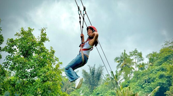 Zipline – Soaring over the lush Bali Rice Terrace